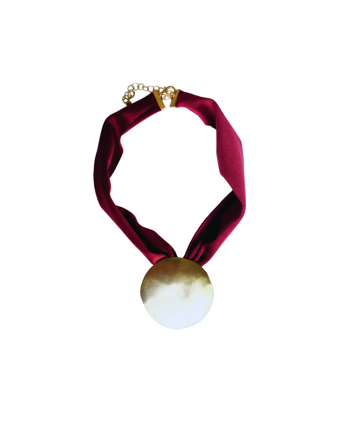CHOKER TERCIOPELO DIJE DORADO