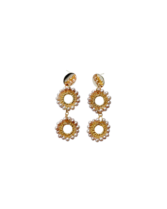 ARETE TEJIDO CON PERLAS