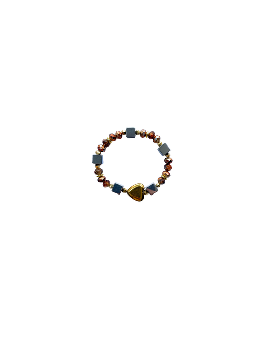 PULSERA CRISTAL Y PIRITA
