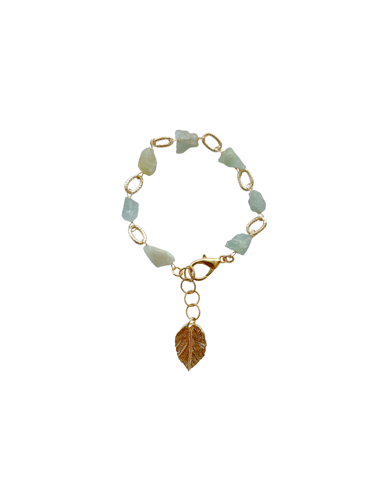PULSERA CUARZO Y HOJA