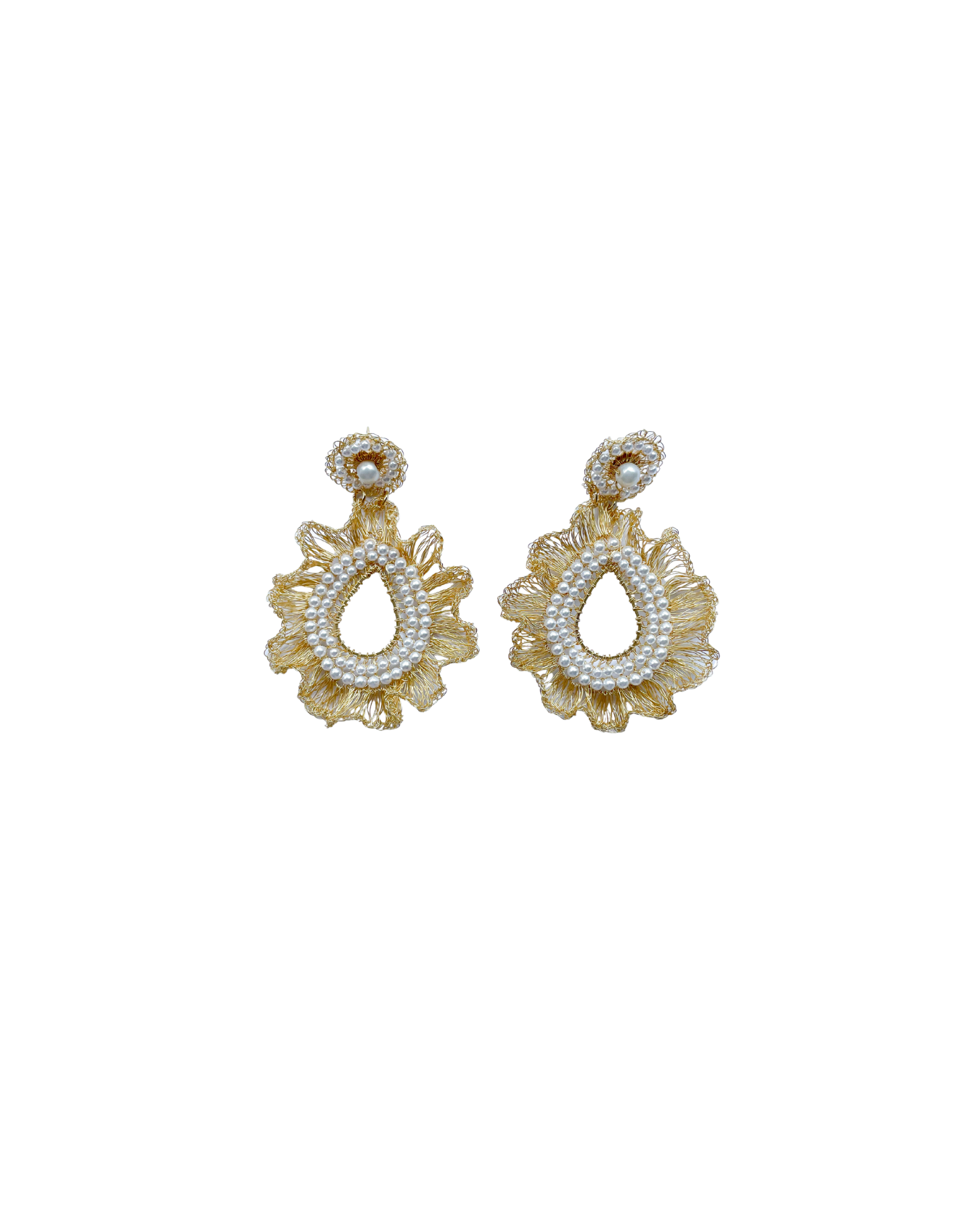 ARETE TEJIDO CON PERLAS