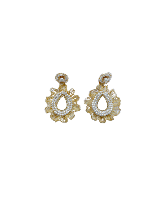 ARETE TEJIDO CON PERLAS