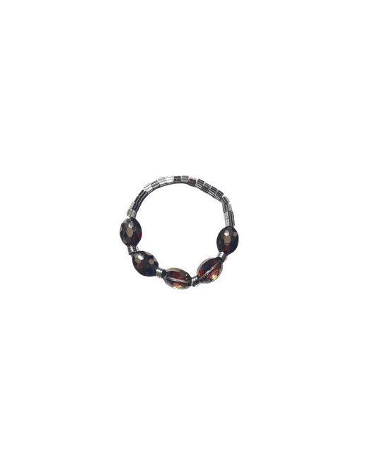 PULSERA CRISTAL Y PIRITA