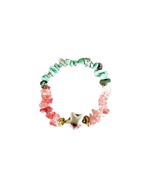 PULSERA DE CHIPS Y ESTRELLA