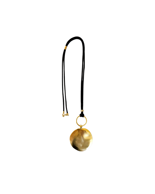 COLLAR DIJE CIRCULO DORADO