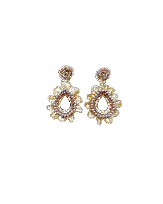 ARETE TEJIDO CON PERLAS