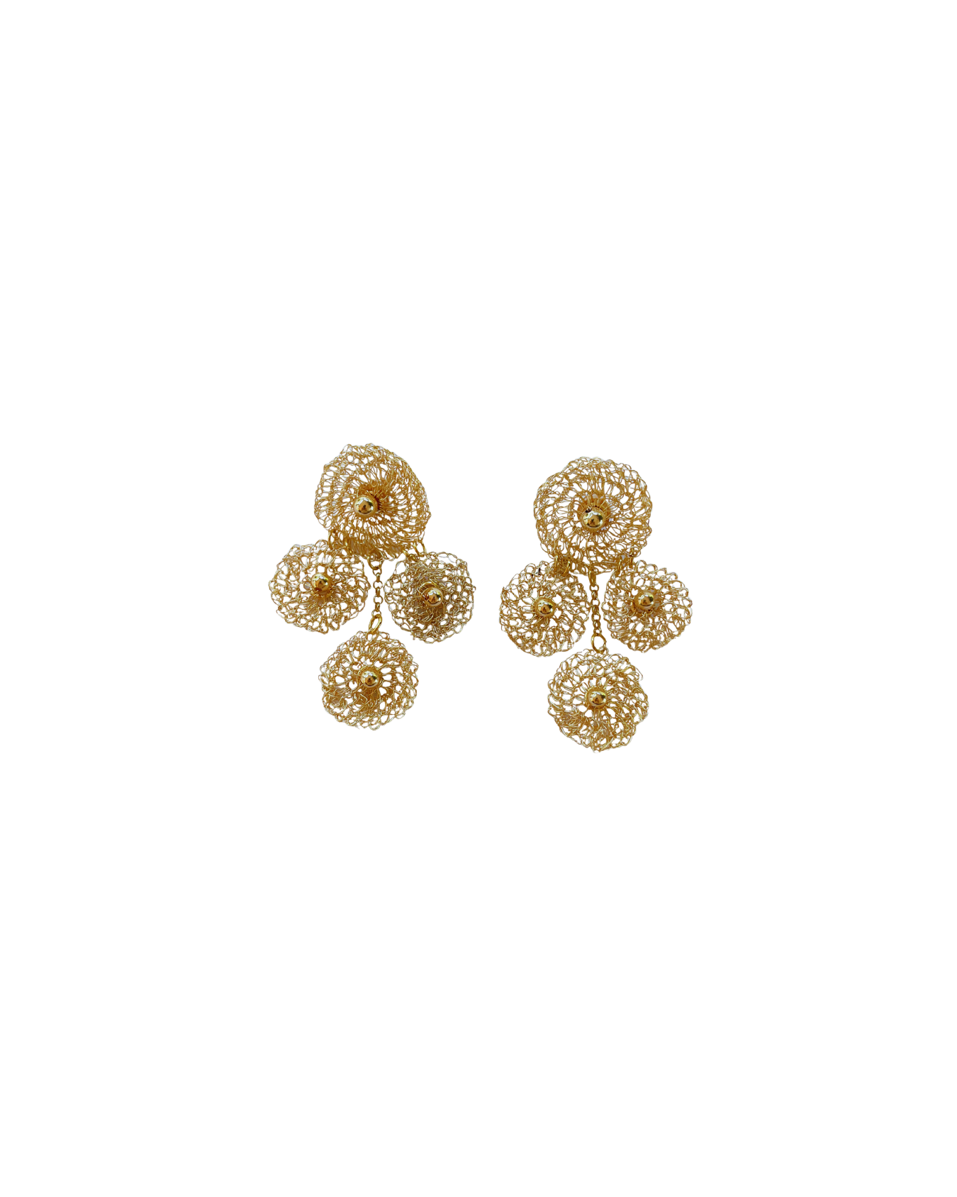 ARETE TEJIDO CANDELABRO