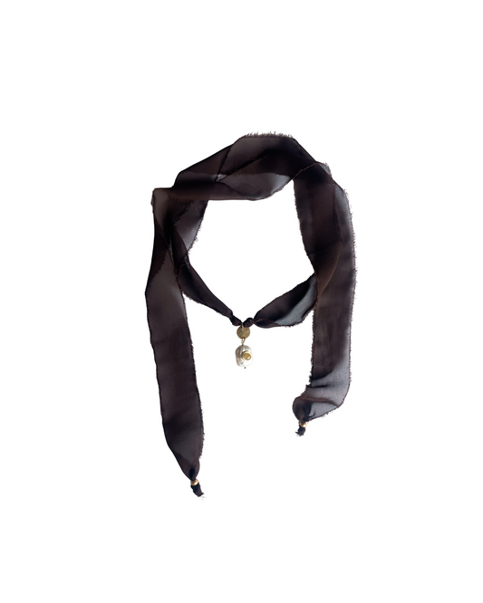 CHOKER SEDA Y PERLA